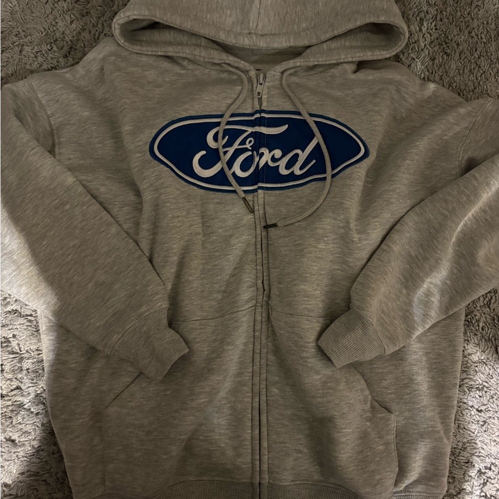 Ford Blue and Gray Hoodie